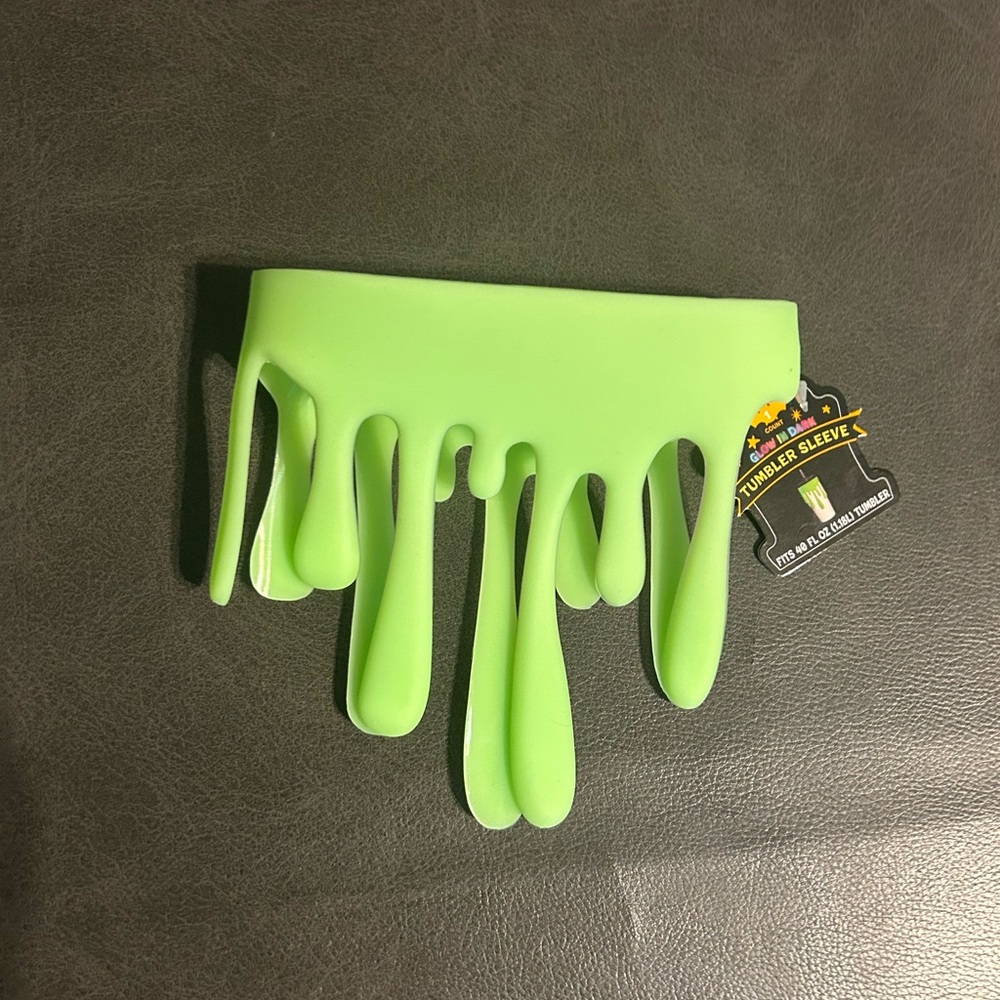 Halloween Glow in the Dark Silicone Slime Sleeve - NWT(tumbler not included)